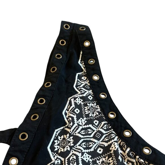 Hazel Anthrpologie Sleeveless Shift Dress Bohemian Print Flowy Size Medium Women - Picture 3 of 11